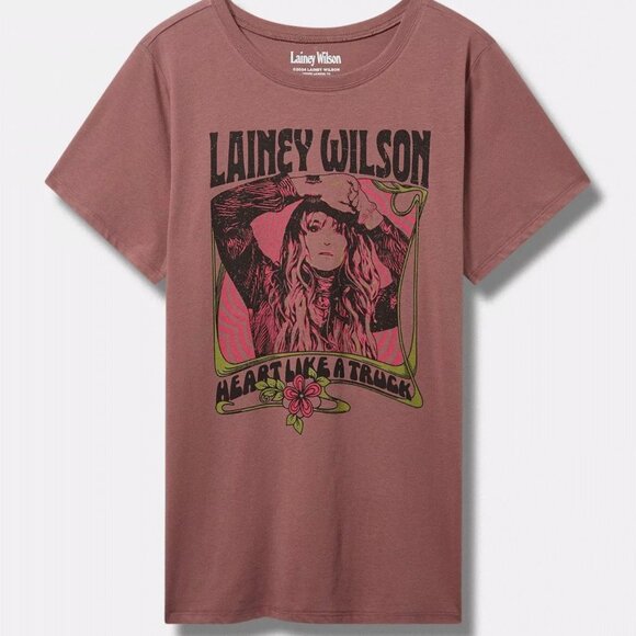 torrid Tops - Torrid Lainey Wilson Classic Fit Cotton Crew Tee Size 2